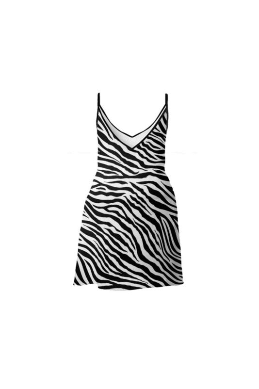 Zebra Print Slip Dress - Objet D'Art