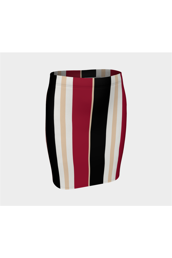 Striped Fitted Skirt - Objet D'Art