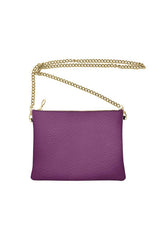 Plum Crossbody Bag with Chain - Objet D'Art