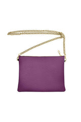 Plum Crossbody Bag with Chain - Objet D'Art