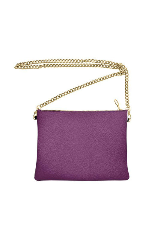 Plum Crossbody Bag with Chain - Objet D'Art
