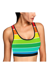 Rainbow Bright Sports Bra - Objet D'Art