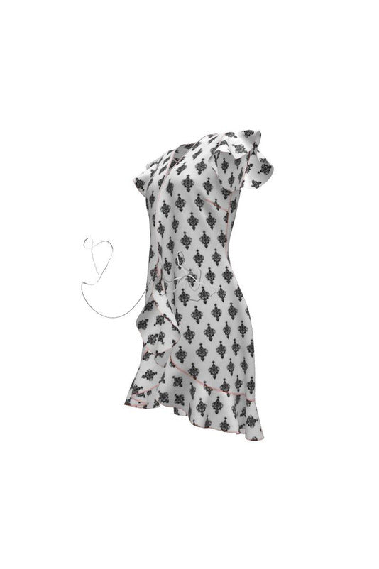 Damask Arabesque Tea Dress - Objet D'Art