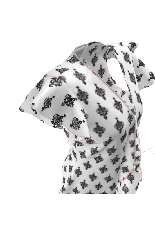 Damask Arabesque Tea Dress - Objet D'Art