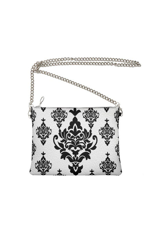 Arabesque Damask Crossbody With Chain - Objet D'Art