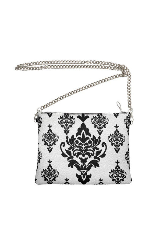 Arabesque Damask Crossbody With Chain - Objet D'Art