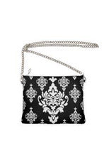 Arabesque Damask Crossbody With Chain - Objet D'Art