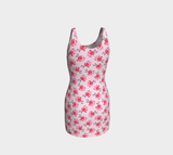 Water Floral Bodycon Dress - Objet D'Art