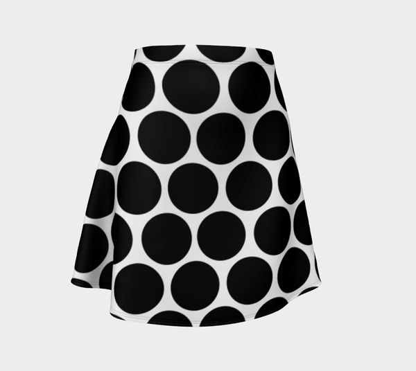 Boldly Dotted Flare Skirt - Objet D'Art