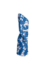 Blue Rose Wrap Dress - Objet D'Art