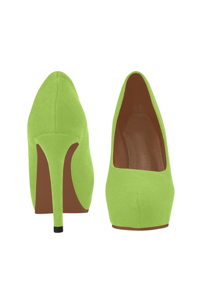 Lime Green Women's High Heels - Objet D'Art