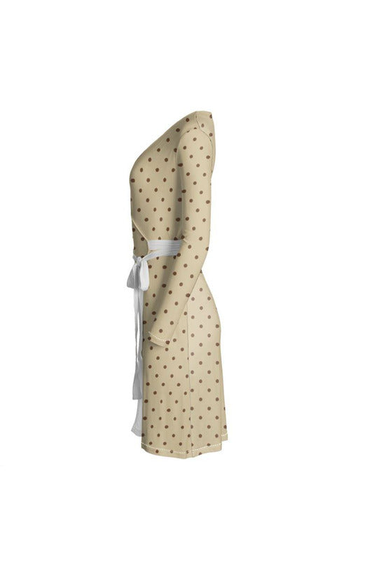 Polka-dots Wrap Dress - Objet D'Art