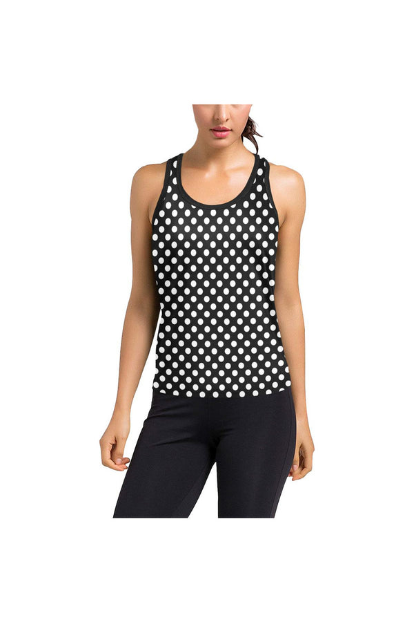 Polkadot Women's Racerback Tank Top - Objet D'Art