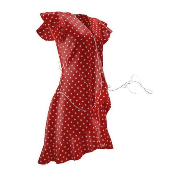 Valentine Red Polka dot Tea Dress - Objet D'Art