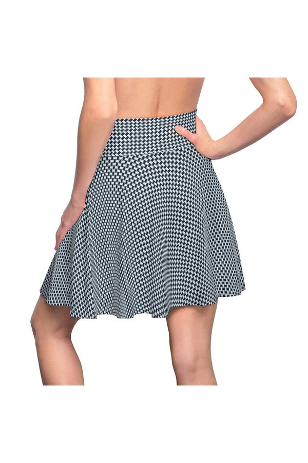 Blue Corduroy Women's Skater Skirt - Objet D'Art