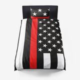 Fireman's Cover Microfiber Duvet Cover - Objet D'Art