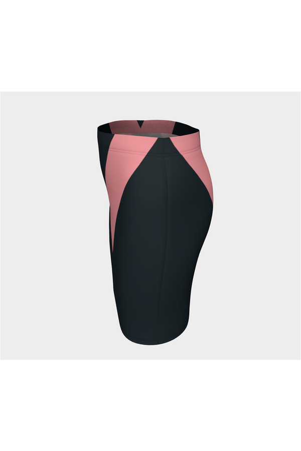 Bold Pink Vee Fitted Skirt - Objet D'Art Online Retail Store