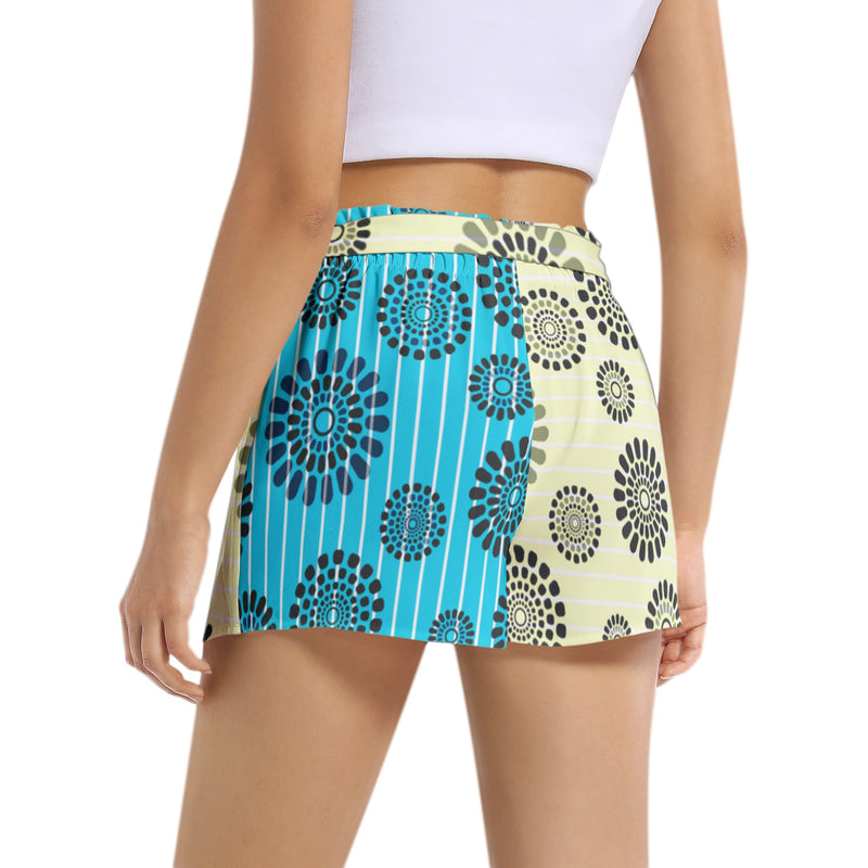Striped Women's Belted Short - Objet D'Art