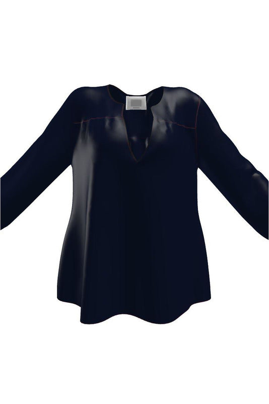 Midnight Blue Blouse - Objet D'Art