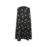 robins in flight print 5 Sleeveless A-Line Pocket Dress (Model D57) - Objet D'Art
