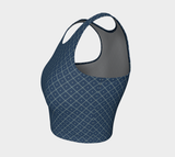 Diamond and Dot Athletic Crop Top - Objet D'Art