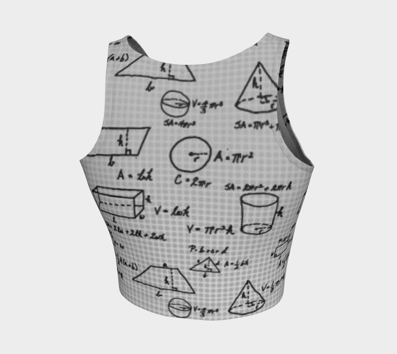 Mathlete Athletic Crop Top - Objet D'Art