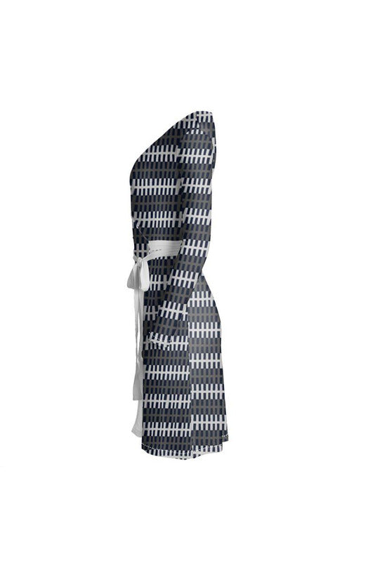 Striped Wrap Dress - Objet D'Art