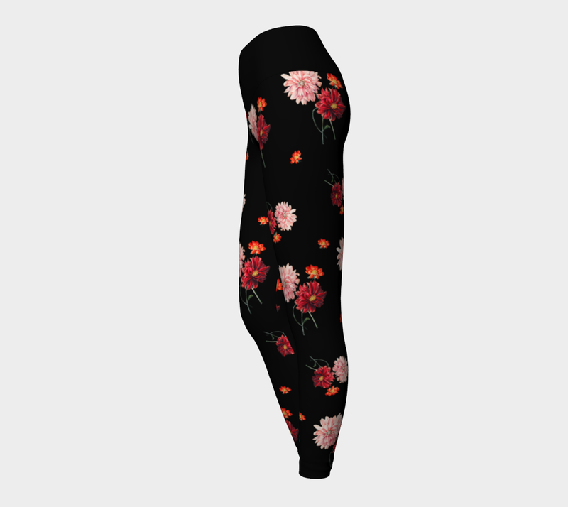 Floral Yoga Leggings - Objet D'Art