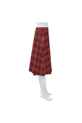 Buffalo Plaid Mnemosyne Women's Crepe Skirt (Model D16) - Objet D'Art