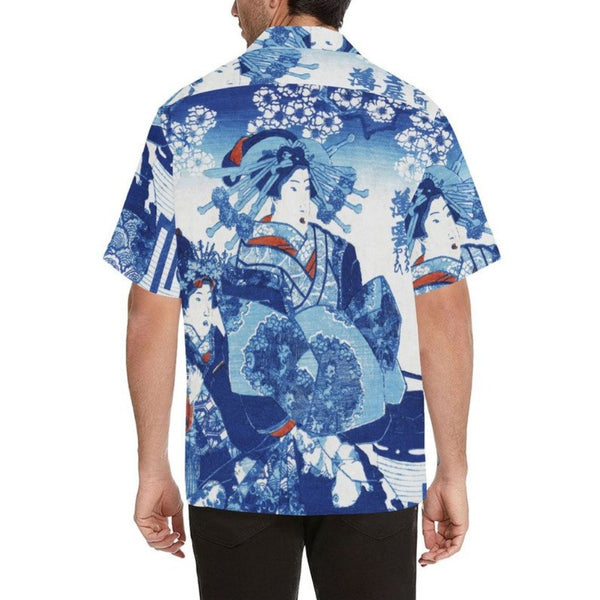 Tamaya uchi Usugumo by Utagawa Kuniyoshi Hawaiian Shirt - Objet D'Art