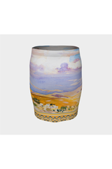 From Jerusalem Fitted Skirt - Objet D'Art