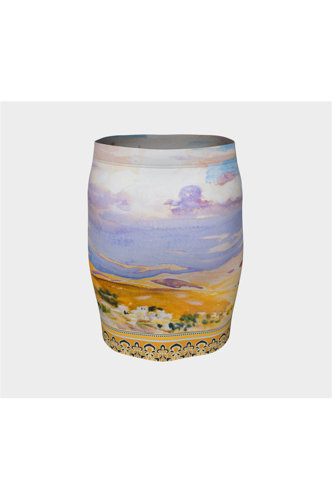 From Jerusalem Fitted Skirt - Objet D'Art