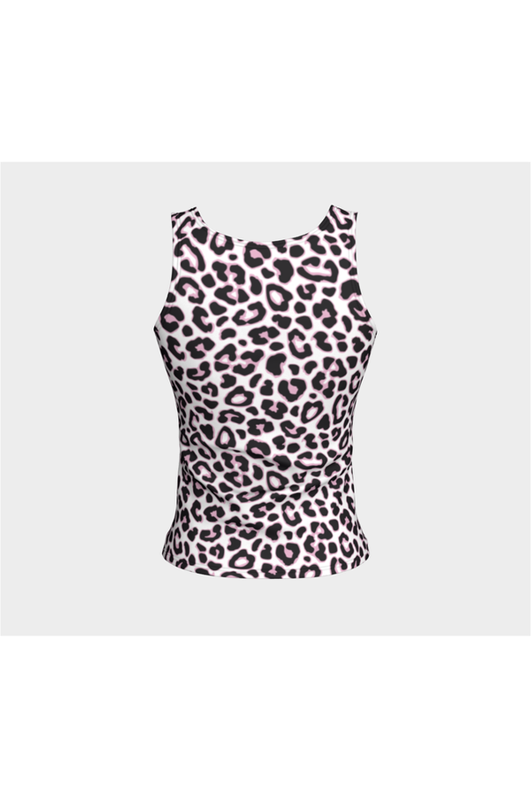 Pink Leopard Print Fitted Tank Top - Objet D'Art