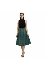 Storm Green Mnemosyne Women's Crepe Skirt - Objet D'Art