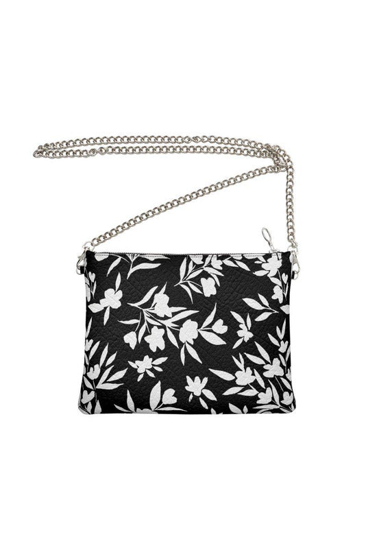 Black and White Silhouette Bag with Chain - Objet D'Art