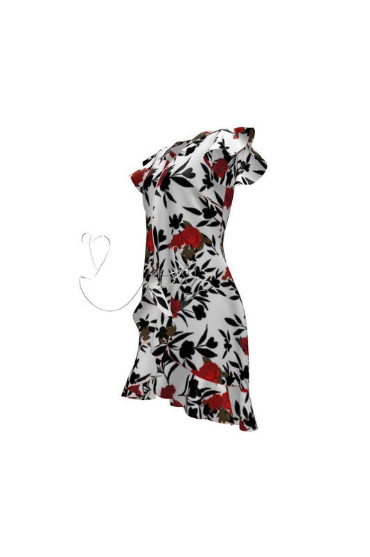 Rosy Silhouette Tea Dress - Objet D'Art