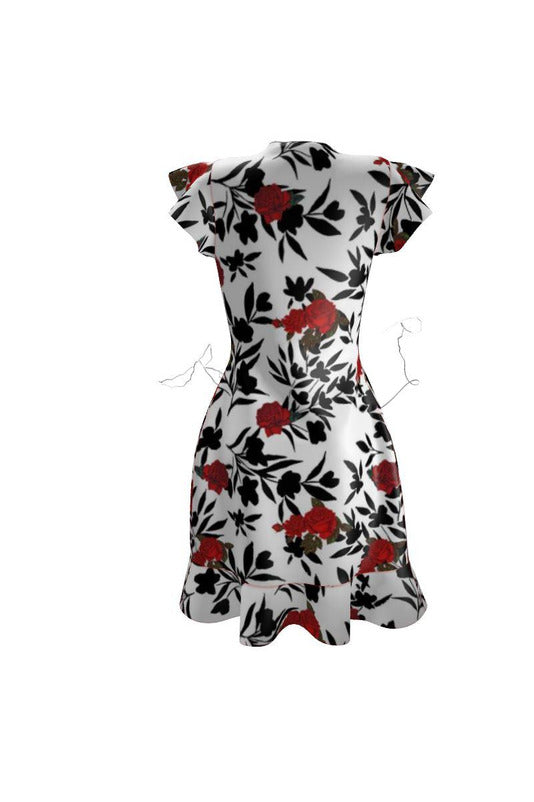 Rosy Silhouette Tea Dress - Objet D'Art