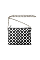 Polka-dot Crossbody Bag with Chain - Objet D'Art
