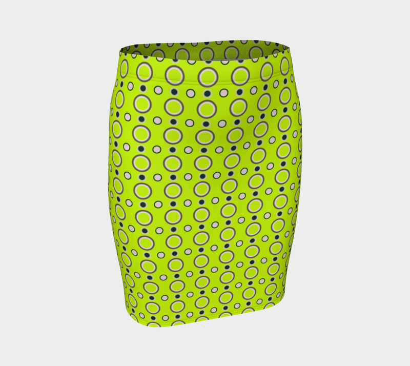 Polka Dots Fitted Skirt - Objet D'Art