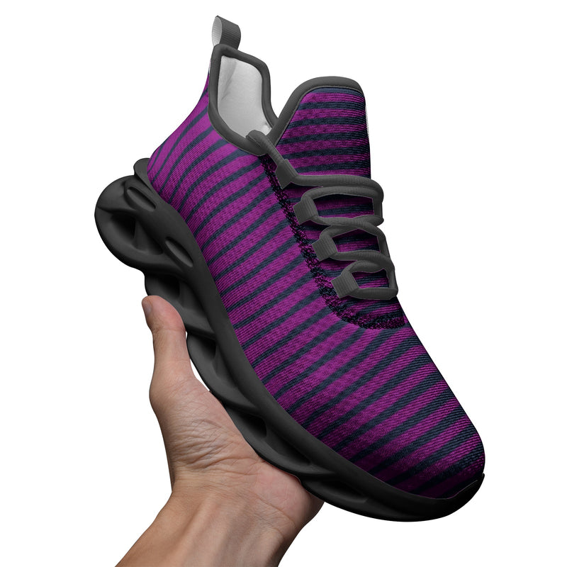 Lavendar Wedges Unisex Bounce Mesh Knit Sneakers - Objet D'Art
