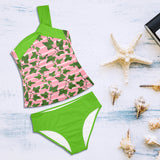 Ivy League Women's One Shoulder Backless Swimsuit - Objet D'Art