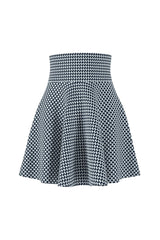 Blue Corduroy Women's Skater Skirt - Objet D'Art
