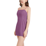 Sleeveless Square Neckline Spaghetti Strap Mini Dress - Objet D'Art