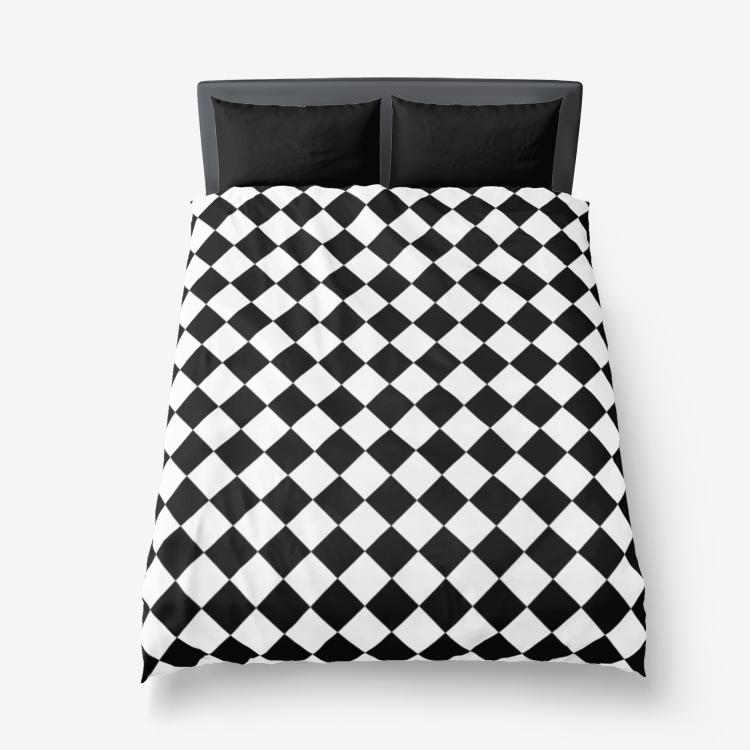 Diamond Microfiber Duvet Cover - Objet D'Art