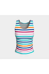Rainbow Brite Fitted Tank Top - Objet D'Art