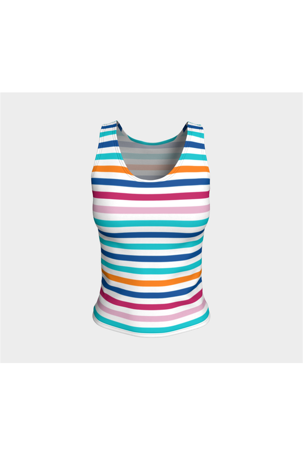 Rainbow Brite Fitted Tank Top - Objet D'Art