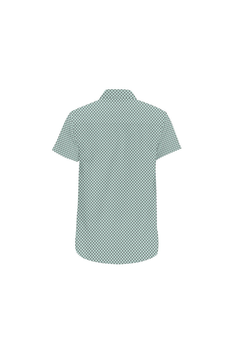 Fashion Oval Print Men's All Over Print Short Sleeve Shirt - Objet D'Art Online Retail Store