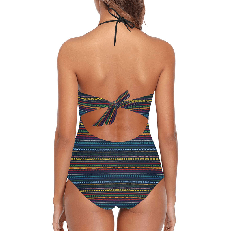 Spectral Andromeda Lace Band Embossing Swimsuit - Objet D'Art