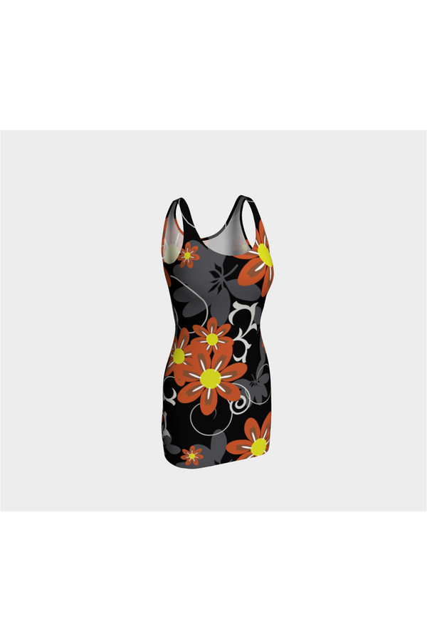 Floral Dusk Bodycon Dress - Objet D'Art