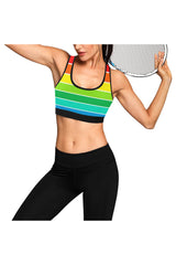 Rainbow Bright Sports Bra - Objet D'Art